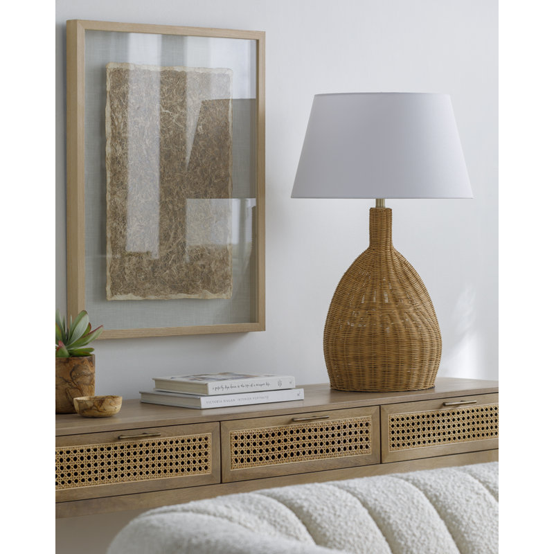 Dehn Wicker/Rattan Table Lamp