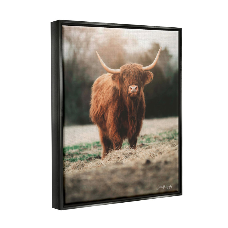 Art mural sur toile flottant "Farm Farm" par Dakota Diener, Cadre flottant noir de jais, H 21 po x l 17 po x P 1,7 po