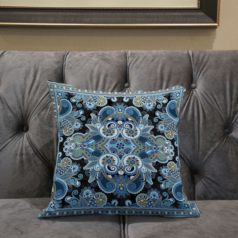 Polyester Throw Square Pillow Cover & Insert, 16" x 16" 