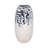 Modern Round Decorative Metal Iron Vase with Artistic Multi-Toned Detailing and Unique Sculptural Contemporary Design for Statement Accent Display in Living Room Entryway or Office Shelf Decor-1260150715