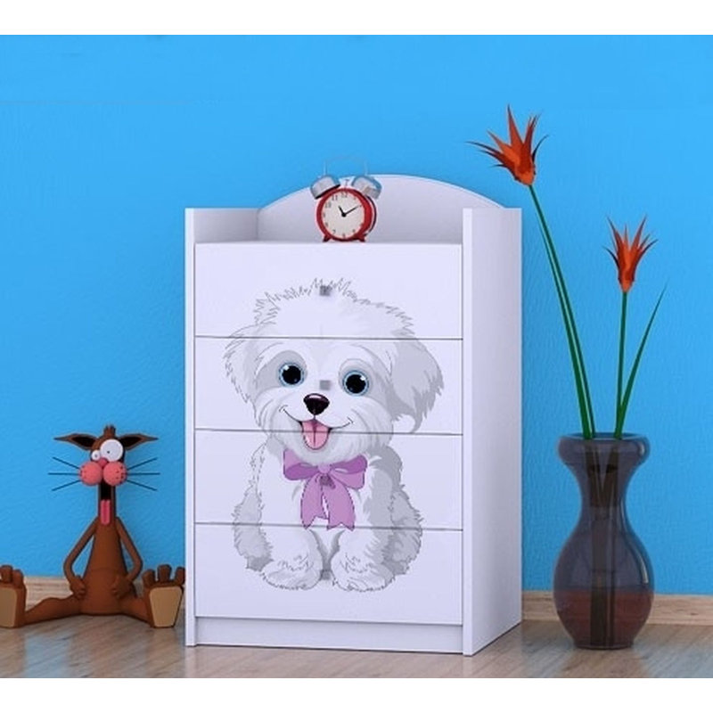 Nolen Kids 4 - Drawer Chest, White