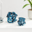 Bleu 3 "Art abstrait avec nœuds de verre décoratifs faits à la main-861024080-932237949