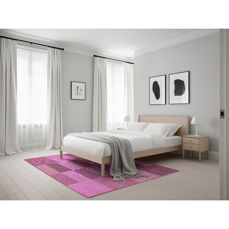 Tapis géométrique violet, Rectangle 5 pi x 7 pi