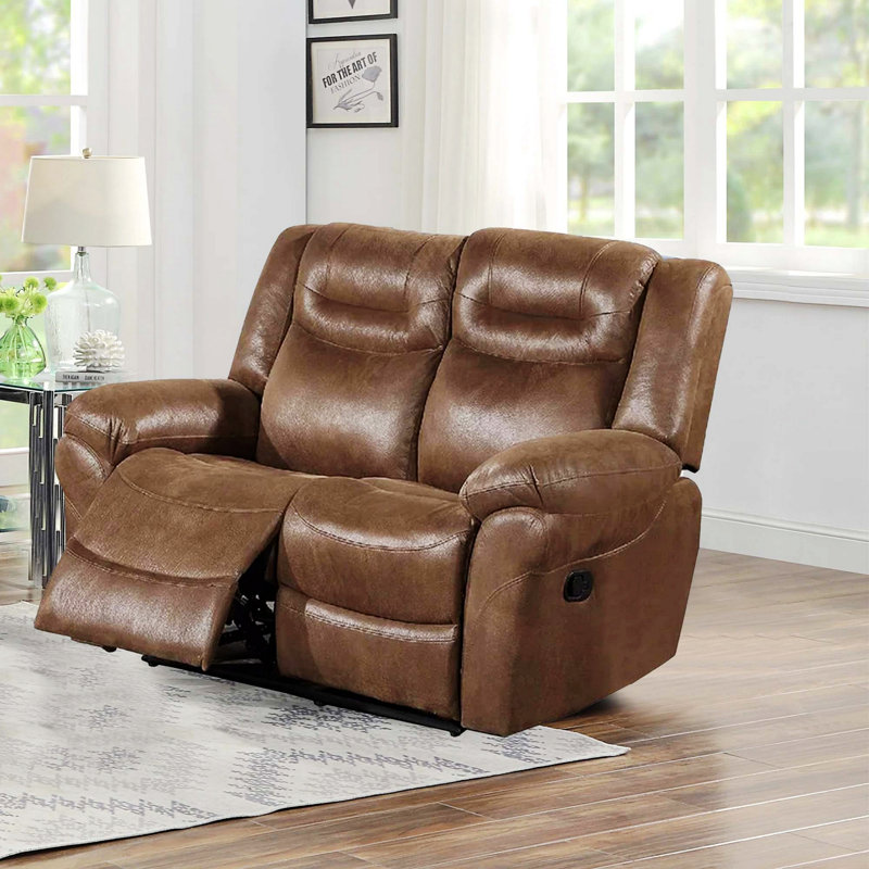 Power Reclining Loveseat Chair with Pull Tab Mechanism,Modern Comfort and Convenience