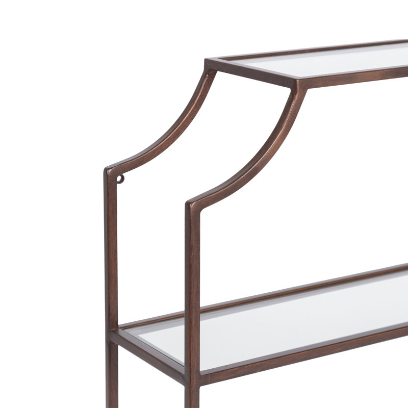Tablette décorative en métal 4 pièces Turgut, Bronze