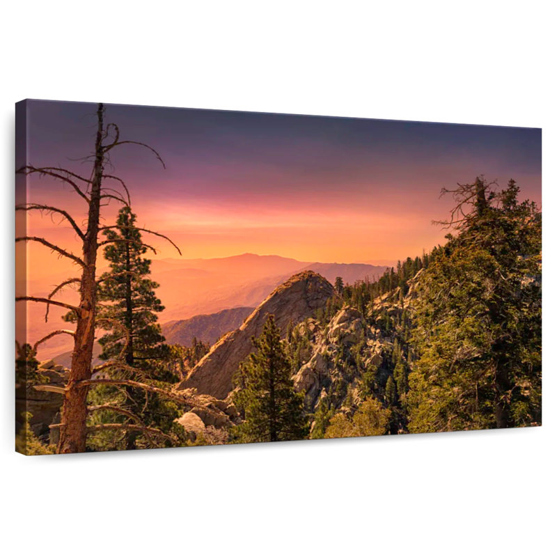 Alvord, coucher de soleil sur le parc San Jacinto, H 8 po x l 12 po
