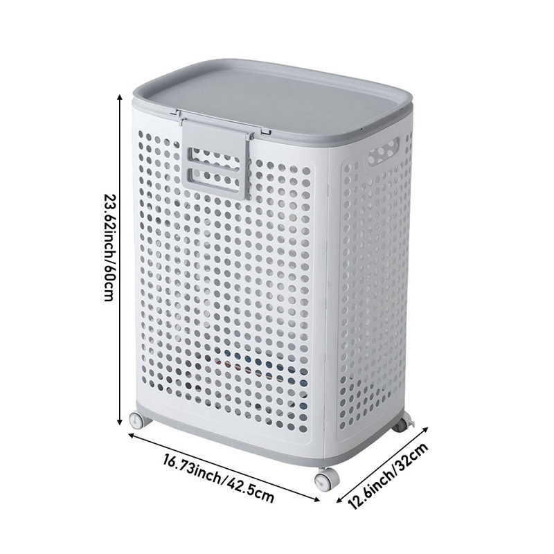 Plastic Laundry Basket with Handles