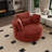 50" W Oversized Upholstered Swivel Barrel Chair-205931504