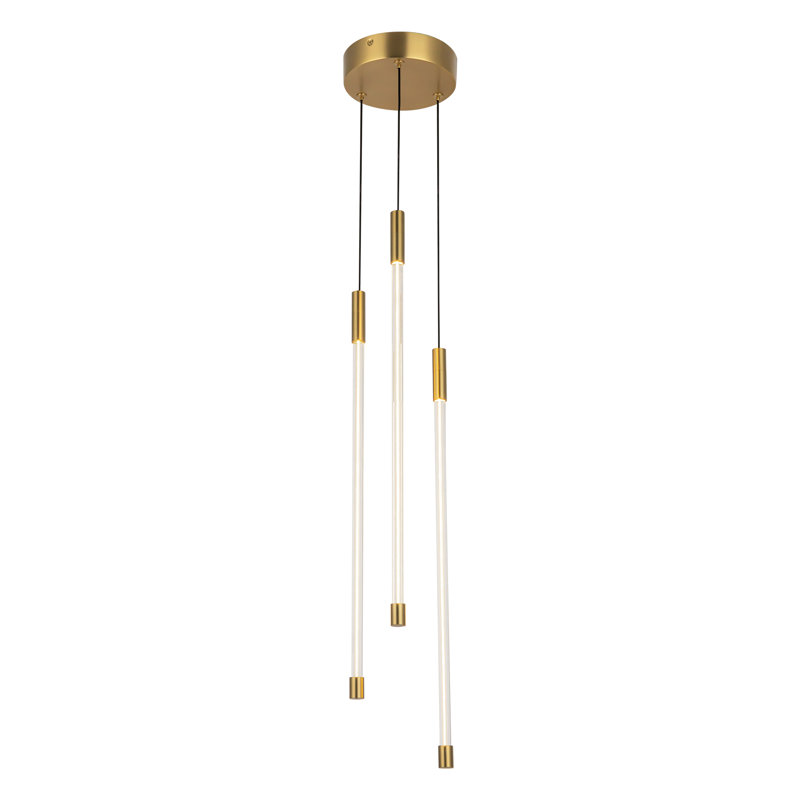 Motif 3 - Light LED Pendant, 20.625" H x 4.75" W x 4.75" D