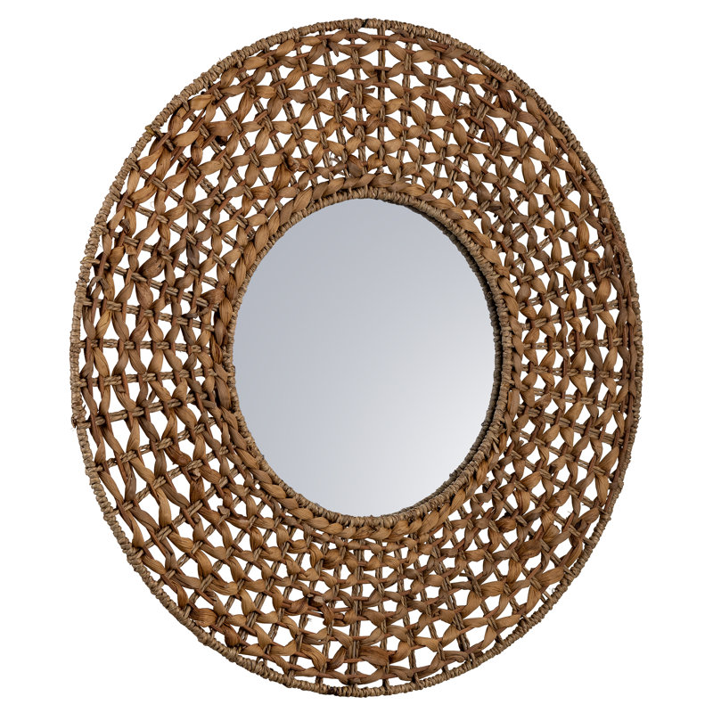 Garley Rattan Flat Wall Mirror