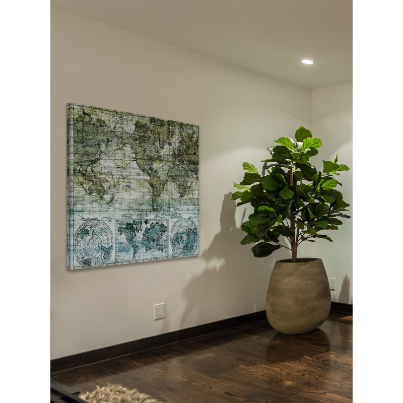 «Green Earth», reproduction sur toile tendue, H 48 po x l 48 po x P 1,5 po