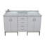 Ensemble de meuble-lavabo double 61 po Aashman