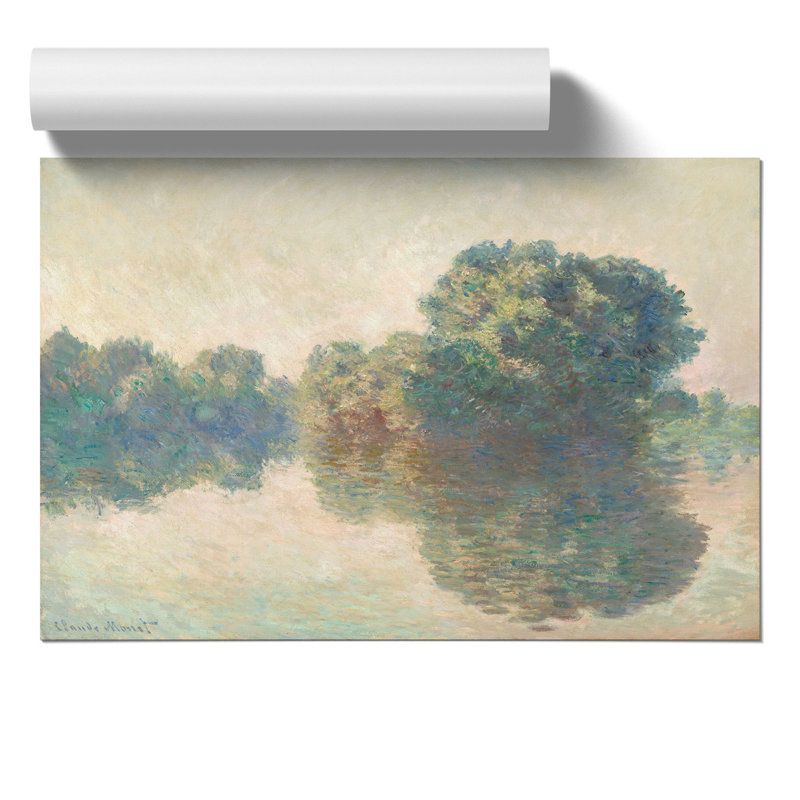 The Seine At Giverny by Claude Monet - No Frame Painting, 42cm H x 59cm W x 0.1cm D