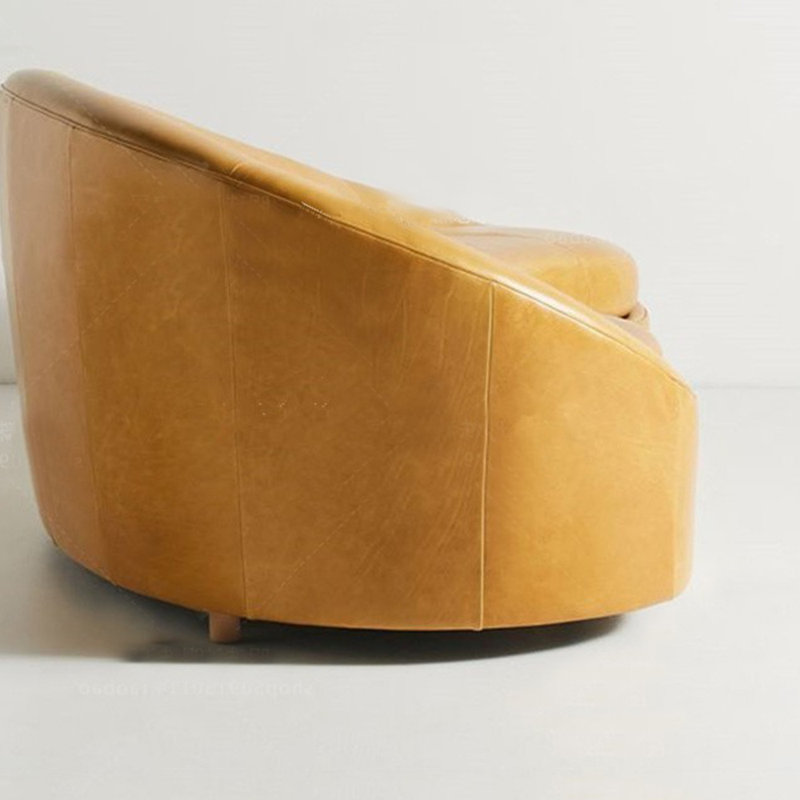 Méridiennes courbées Modern Living, Jaune profond, Orienté à gauche (vu de face)