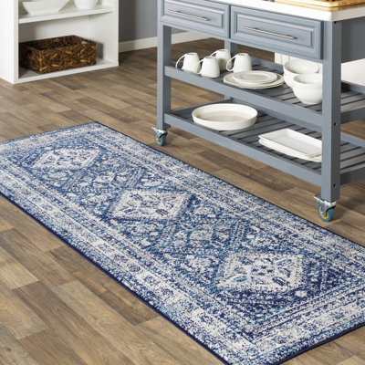 Tapis oriental bleu marine Fitz
