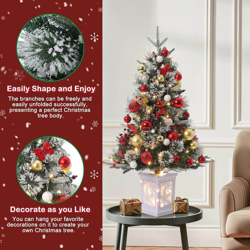 91.4cm H Lighted Artificial Christmas Tree