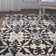 Tapis noir/blanc Margerite