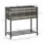 Raised Garden Bed, Elevated Planter Box With Rattan Wicker Look, Tool Storage Shelf-794035944