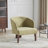Carreras Upholstered Accent Chair With Curved Back & Wooden Legs-267009198-238214989