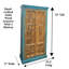 Armoire en bois fabriquée à la main de style antique