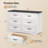 Migneco 6 Drawer 47.2'' W Modern Wood Double Dresser with Metal Handles and Smooth Glide Drawers-1901362534