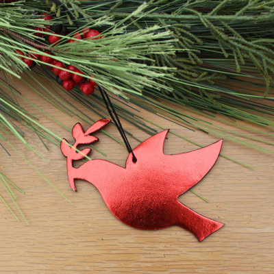 5'' Leatherette Animals Holiday Shaped Ornament