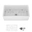 Évier de cuisine encastré en porcelaine réfractaire 32 po x 19 po
