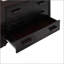 Lit mezzanine simple avec armoire et tablette