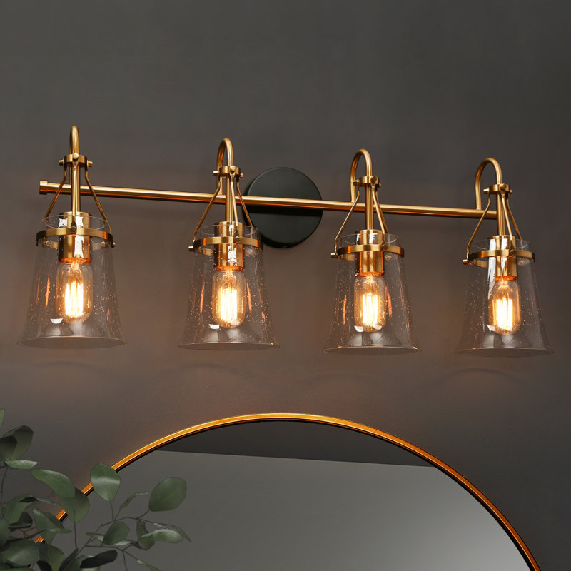 Éclairage pour meuble-lavabo à intensité variable en verre ensaché, 4