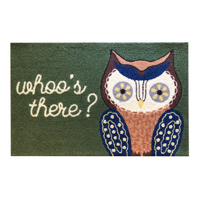 Whoo's There Owl Fern Size 24"X36"