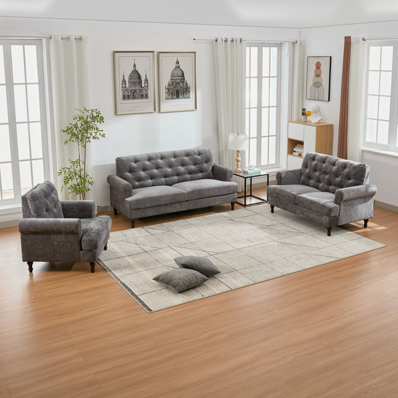 6 Seater Fabric Settee