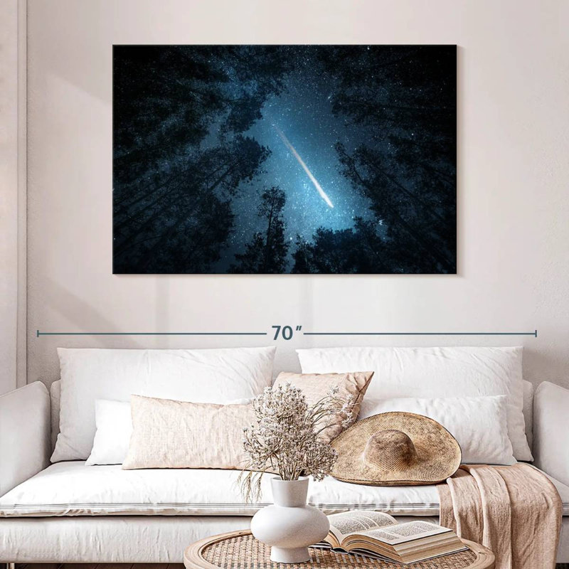 Oberle Comet Over Trees, 32" H x 48" W