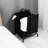 110L Black Cloth 2 Laundry Basket With Lid, Sorting Cards For Clothing Hamper Cards, Clothes