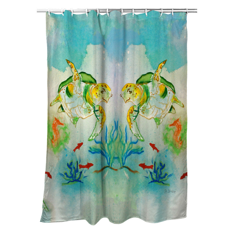 Rideau de douche simple sea turtle Tran