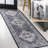Sarok Boho Medallion Machine-Washable Navy/Light Gray Rug-1069694623