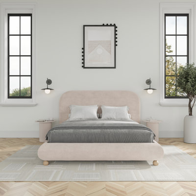 Burdge Ball Feet Upholstered Bed