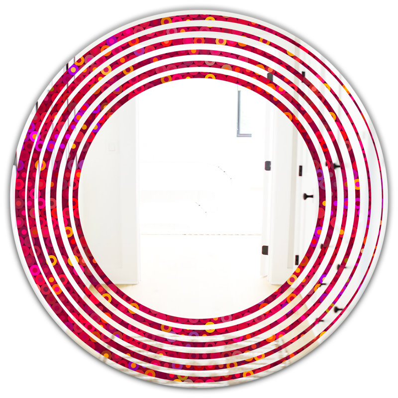 Miroir mural sans cadre Design III Wave, H 24 po x l 24 po