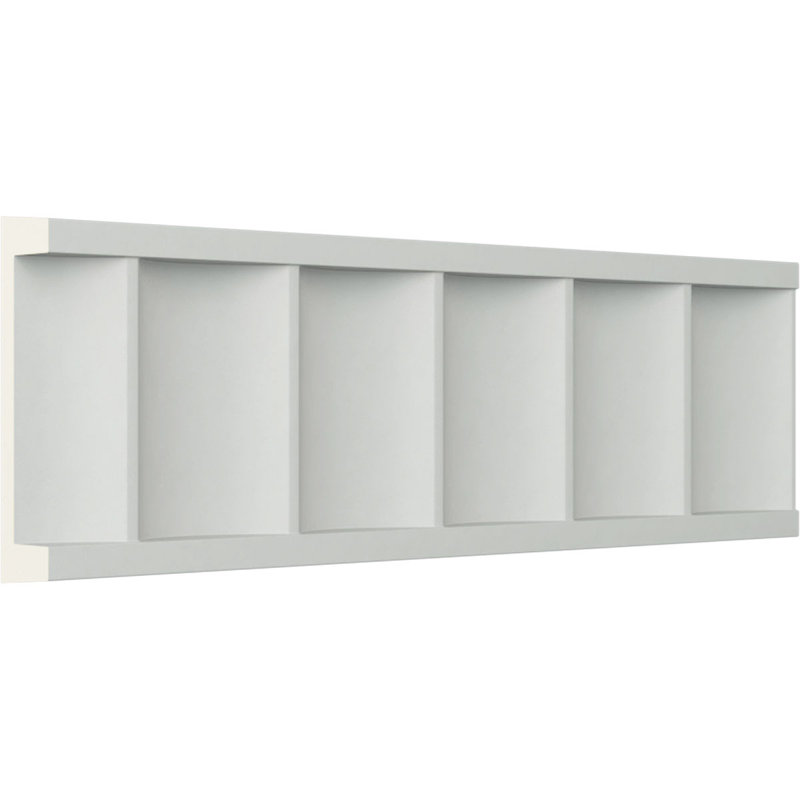 Rail de chaise cannelé Lyon H 3 po x l 94 1/2 po x P 5/8 po