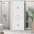 Multi-functional Storage Cabinet With Adjustable Shelves & 2 Drawers-895872074