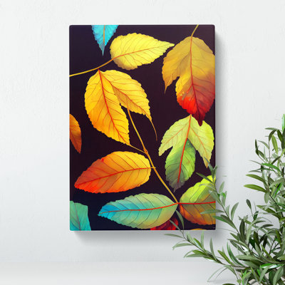 XC1022-1604X Colourful Leaves No.1 - Wrapped Canvas Print