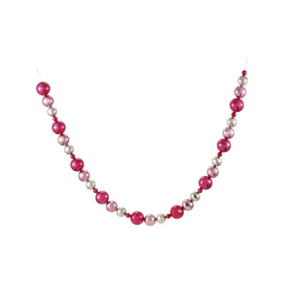 Silver & Pink Ball Garland
