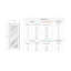 Porte standard simple pré-suspendue en bois manufacturé et en verre givré Della DIY-FRIENDLY-99205051-121723601-99528176