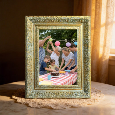 Antique Gold 1PC Timeless Picture Frame for 11" x 14" Photos and Father's Day Gifts