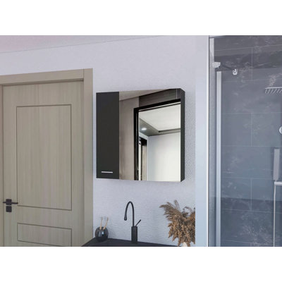 Medicine Cabinet Prague, Four Internal Shelves, Single Door
