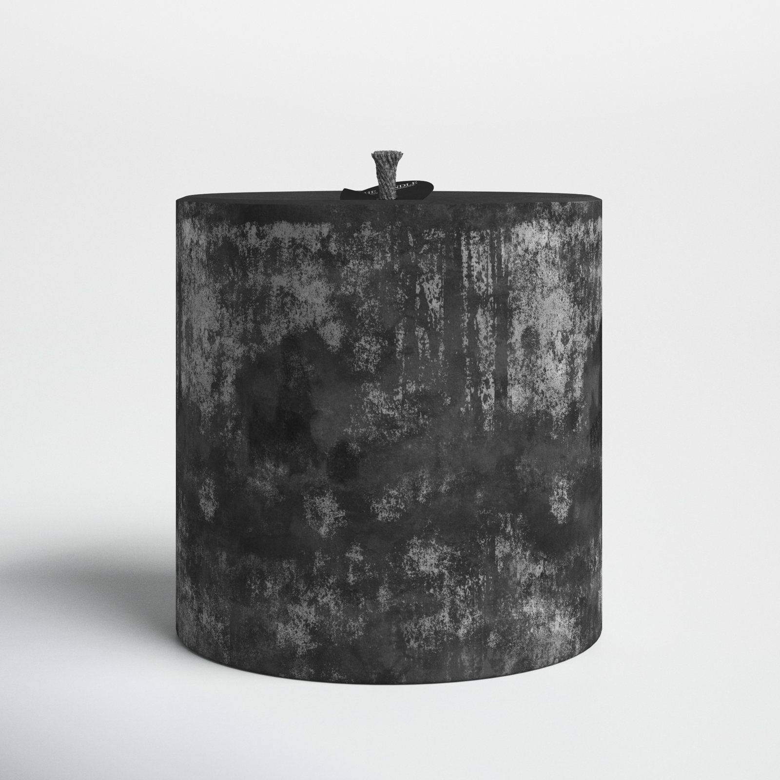 Super Unscented Pillar Candle, Black
