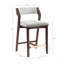 Tabouret de comptoir rembourré en bois Patricia-348330605