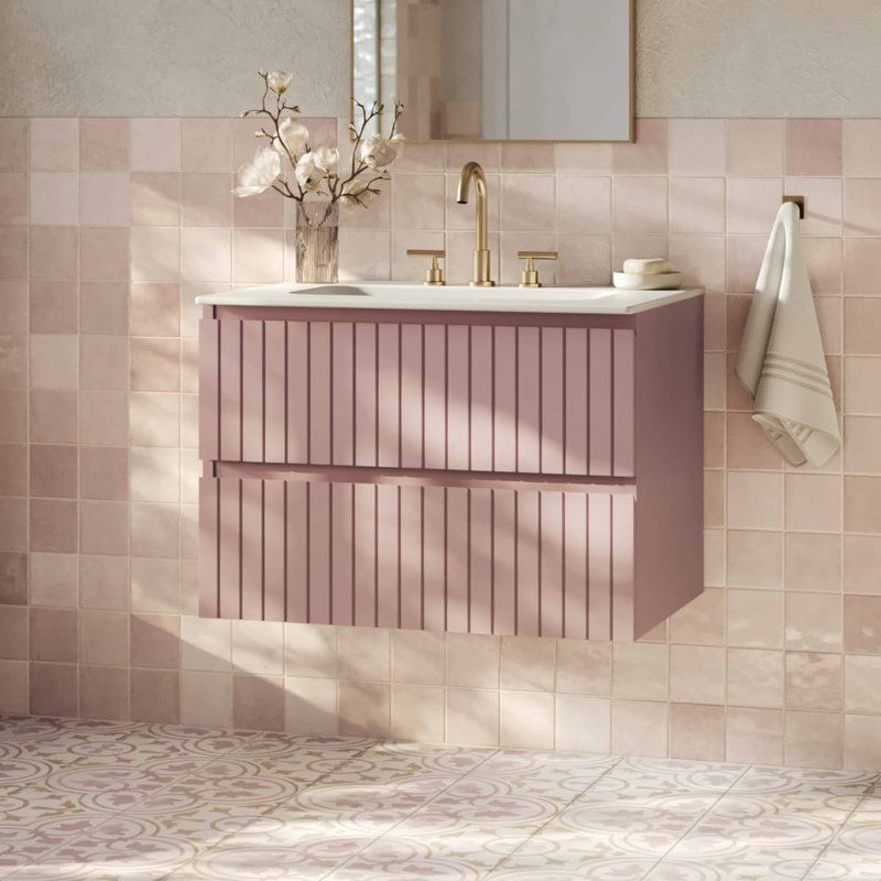 Prima Single Vanity, 30", Rose Pink