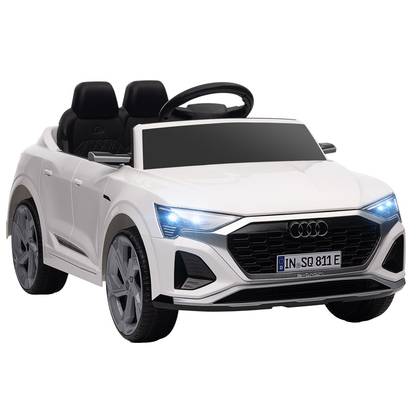 Voiture sous licence 12V 12V avec Q8 etron Sportback, Blanc