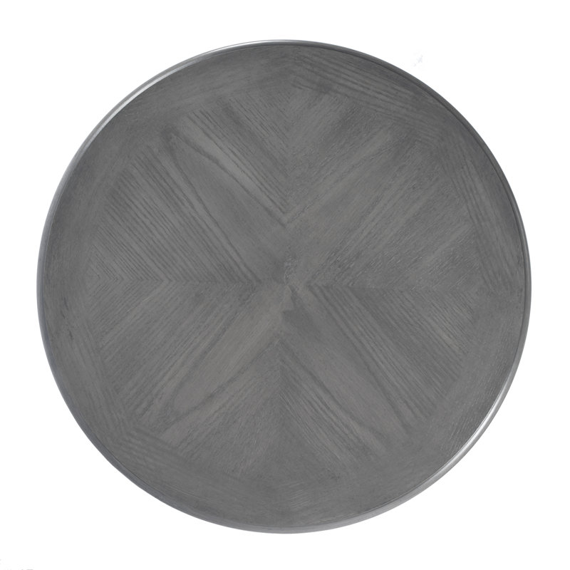 Hellinger Round End Table, Gray