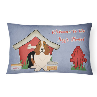 Coussin lombaire d’intérieur/extérieur rectangulaire pour chien house